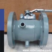 Vanne à fiche à armature en acier moulé en acier Wcb / CF8 / F8m PTFE